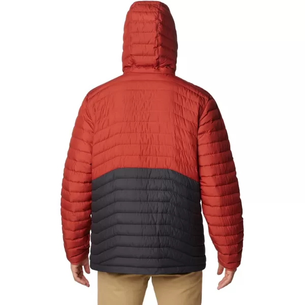 Columbia Mens Westridge Down Hooded JacketShark Warp Red