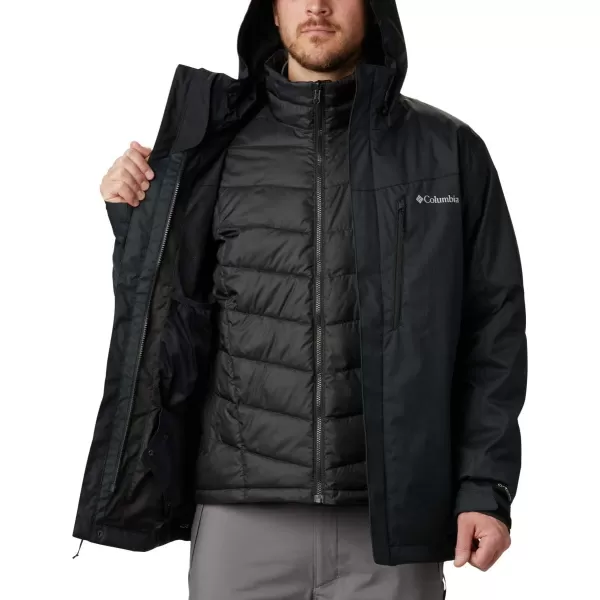 Columbia Mens Whirlibird IV Interchange Jacket Waterproof  BreathableBlack Melange