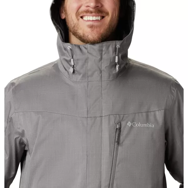 Columbia Mens Whirlibird IV Interchange Jacket Waterproof  BreathableCity Grey Melange