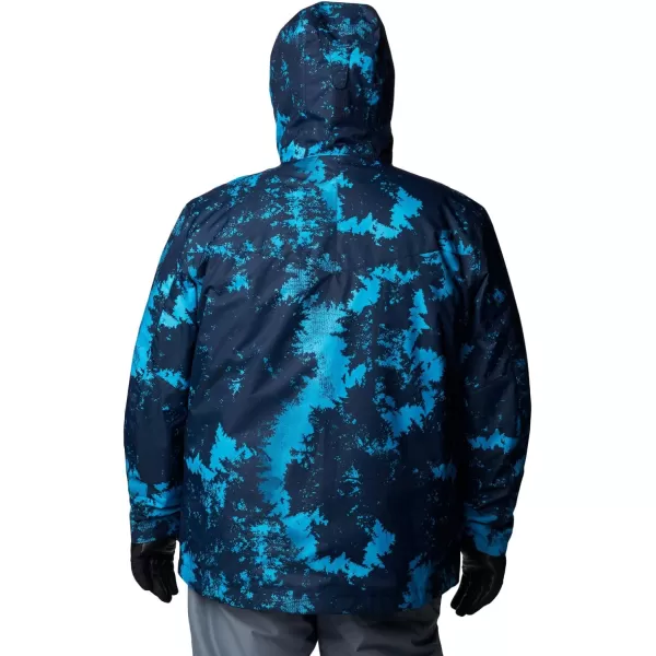 Columbia Mens Whirlibird IV Interchange Jacket Waterproof  BreathableCompass Blue Lookup Print