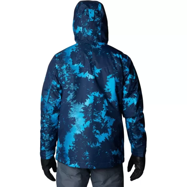 Columbia Mens Whirlibird IV Interchange Jacket Waterproof  BreathableCompass Blue Lookup Print