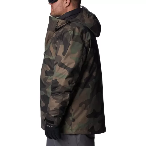 Columbia Mens Whirlibird IV Interchange Jacket Waterproof  BreathableCypress Mod Camo Print