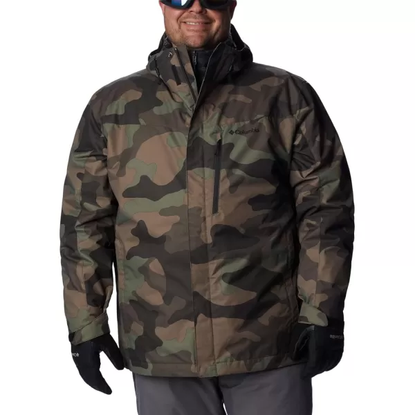 Columbia Mens Whirlibird IV Interchange Jacket Waterproof  BreathableCypress Mod Camo Print