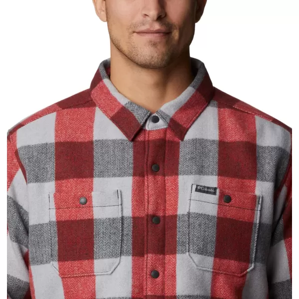 Columbia Mens Windward Ii Shirt JacketMountain Red Dimensional Buffalo