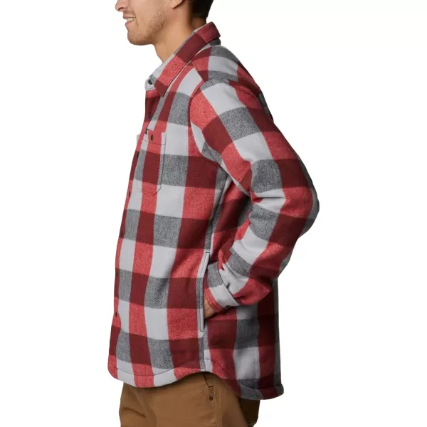 Columbia Mens Windward Ii Shirt JacketMountain Red Dimensional Buffalo