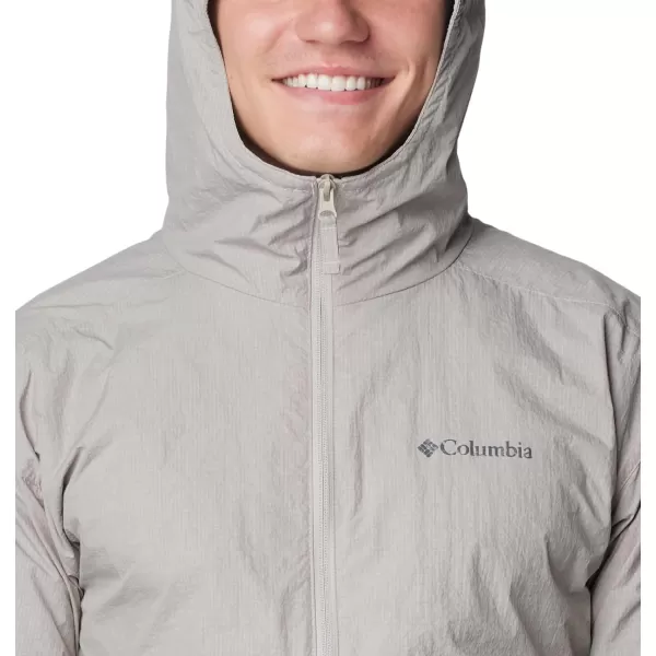 Columbia Mens Yocum Ridge Lined Wind JacketFlint Grey