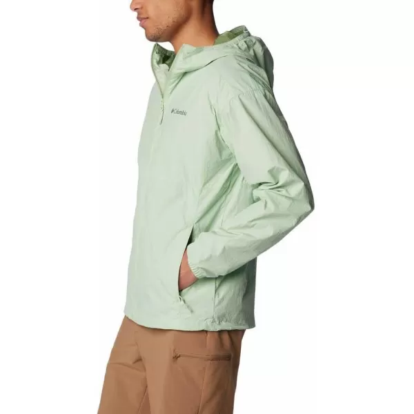 Columbia Mens Yocum Ridge Lined Wind JacketSage Leaf
