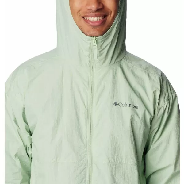 Columbia Mens Yocum Ridge Lined Wind JacketSage Leaf