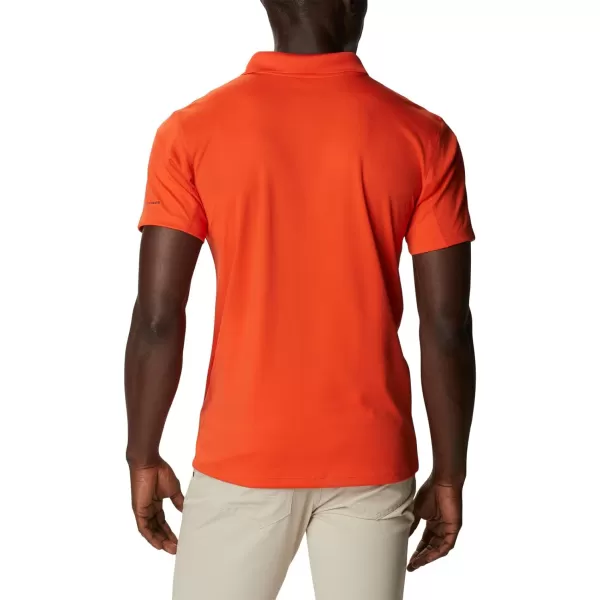 Columbia Mens Zero Rules Polo ShirtRed Quartz