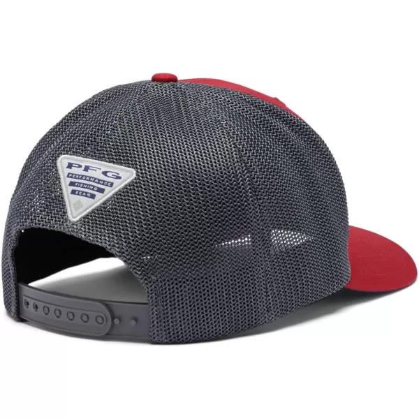 Columbia Mesh Snap BackHigh CrownArkansas Razorbacks Ark  Red VelvetCharcoal