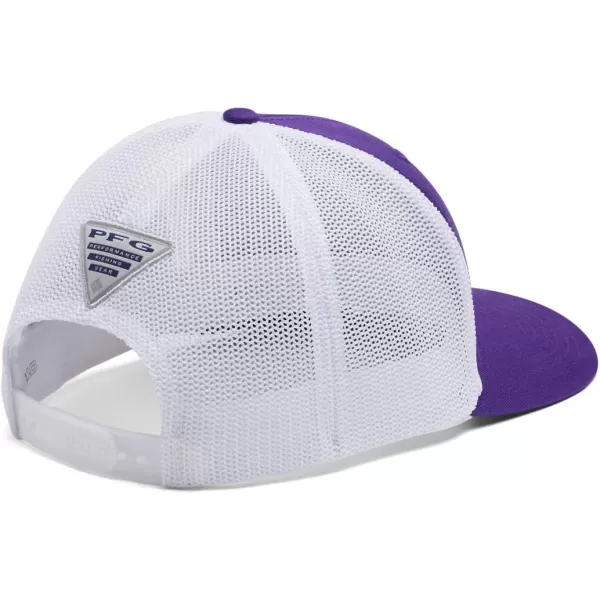 Columbia Mesh Snap BackHigh CrownClemson Tigers Cle  Vivid Purple