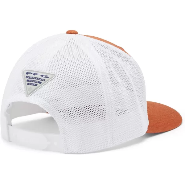 Columbia Mesh Snap BackHigh CrownTexas Longhorns Tex  Cedar