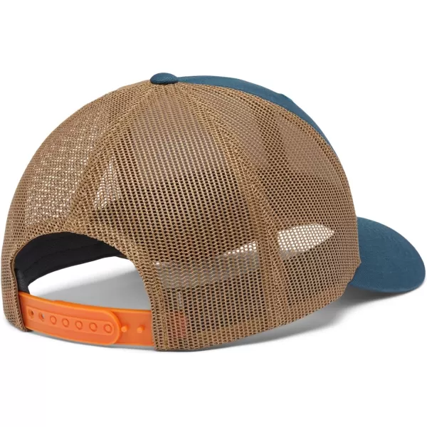 Columbia Mesh Snap BackHighBright Orange Delta Mt Hood Circle