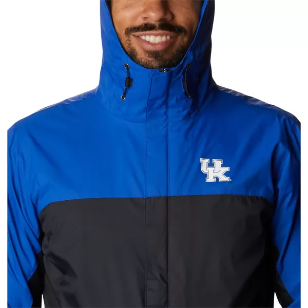 Columbia NCAA mens Glennaker Storm JacketKentucky Wildcats Uk  Azul Black