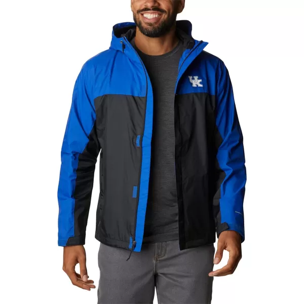 Columbia NCAA mens Glennaker Storm JacketKentucky Wildcats Uk  Azul Black