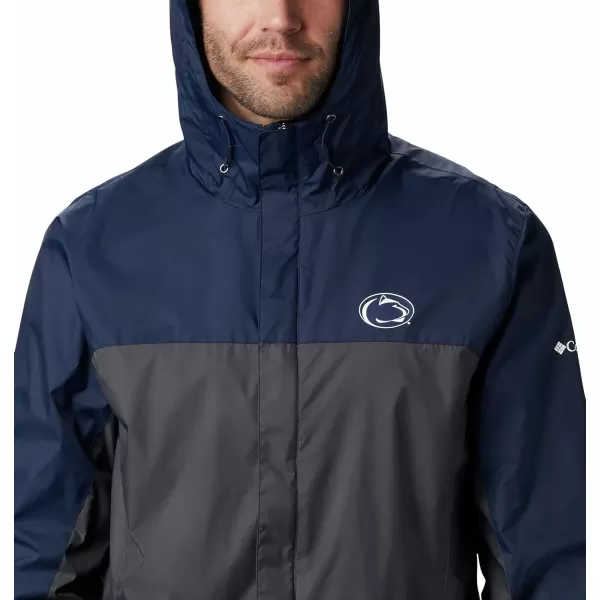 Columbia NCAA mens Glennaker Storm JacketPenn State Nittany Lions PSU  Collegiate Navy Dark Grey