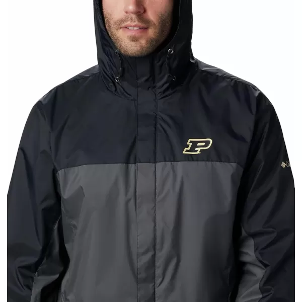 Columbia NCAA mens Glennaker Storm JacketPurdue Boilermakers PD  Black Grill