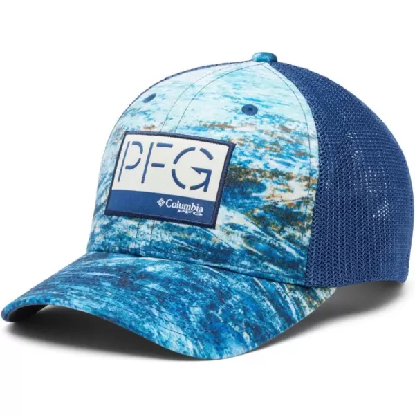 Columbia PFG Camo Mesh Ball CapCarbonDeepsea Fade