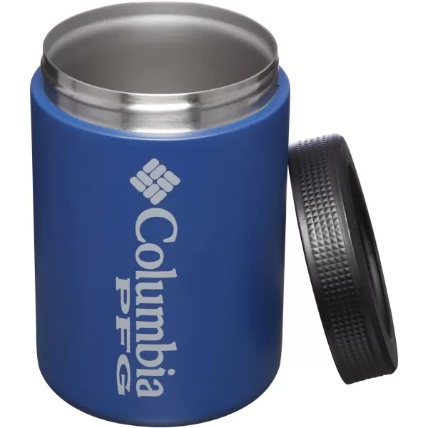 Columbia PFG DoubleWall Vacuum Can and Bottle Cozie StainlessCarbon Flag