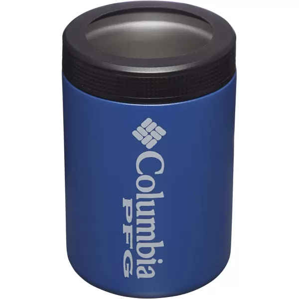 Columbia PFG DoubleWall Vacuum Can and Bottle Cozie StainlessCarbon Flag