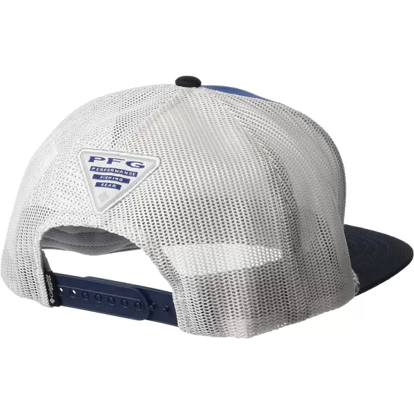 Columbia PFG Flat Brim Snap BackCarbonBlackSunrise Fresh