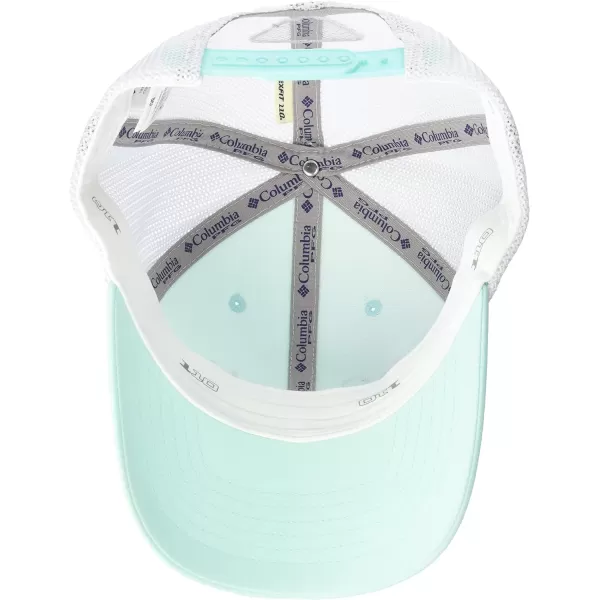 Columbia PFG Logo 110 Snap BackGulf StreamWhite