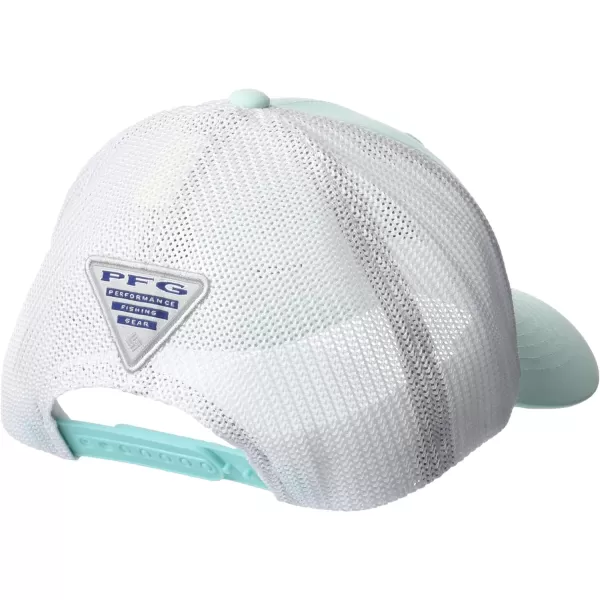 Columbia PFG Logo 110 Snap BackGulf StreamWhite