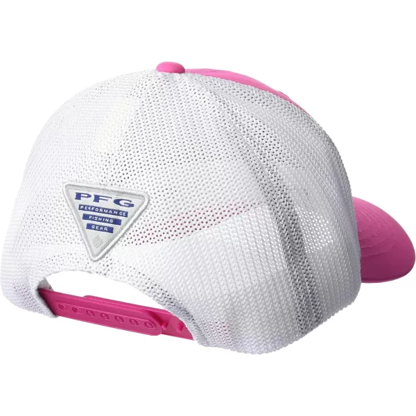 Columbia PFG Logo 110 Snap BackUltra PinkWhite