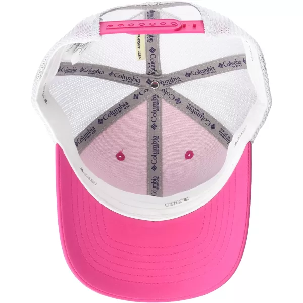 Columbia PFG Logo 110 Snap BackUltra PinkWhite