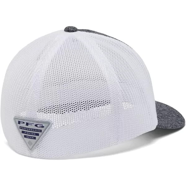 Columbia PFG Mesh Canada Fish Flag StretchFit HatGrill HeatherWhiteUS Fish Flag