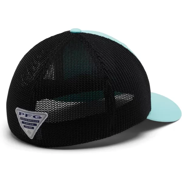 Columbia PFG Mesh Canada Fish Flag StretchFit HatGulf StreamBlackOffshore Slam Flag