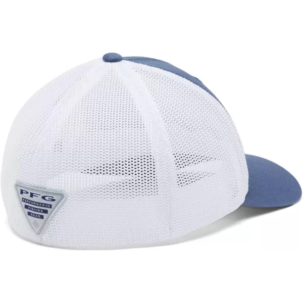 Columbia PFG Mesh Canada Fish Flag StretchFit HatNight TideWhite