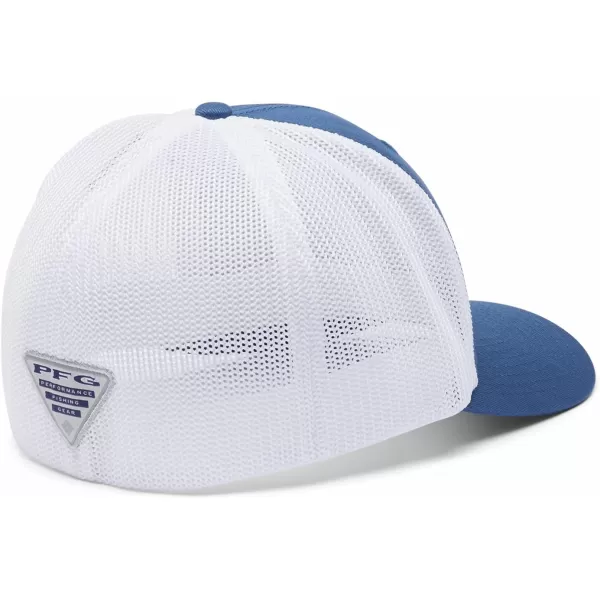 Columbia PFG Mesh Canada Fish Flag StretchFit HatNight TideWhite