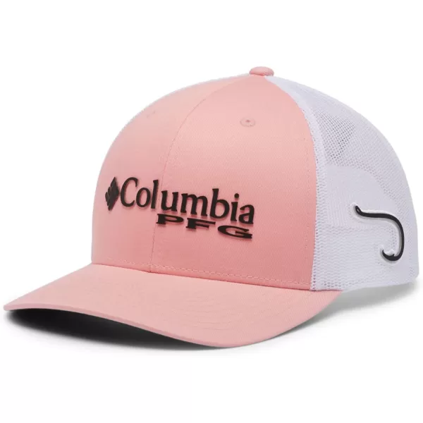 Columbia PFG Mesh Canada Fish Flag StretchFit HatSorbetBlackHook