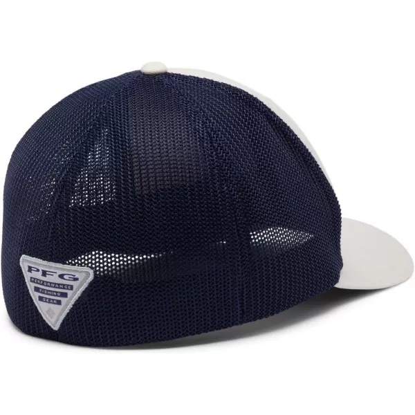 Columbia PFG Mesh Canada Fish Flag StretchFit HatStone  Collegiate Navy  Fade Fish Flag