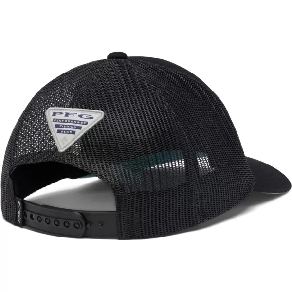 Columbia PFG Patch 5 Panel Snap BackBlackGulf Stream