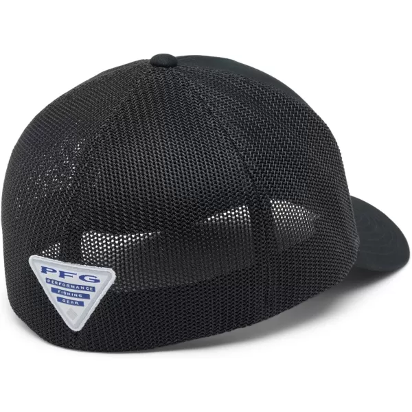 Columbia PFG Statetriot Mesh Ball CapBlackBlackUsa Patch