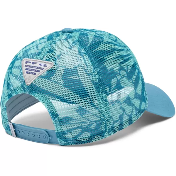 Columbia PFG Tie Down Mesh Snap BackCanyon Blue Tropictones