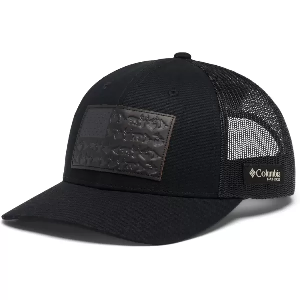 Columbia PHG Leather Game Flag Snap BackBlack