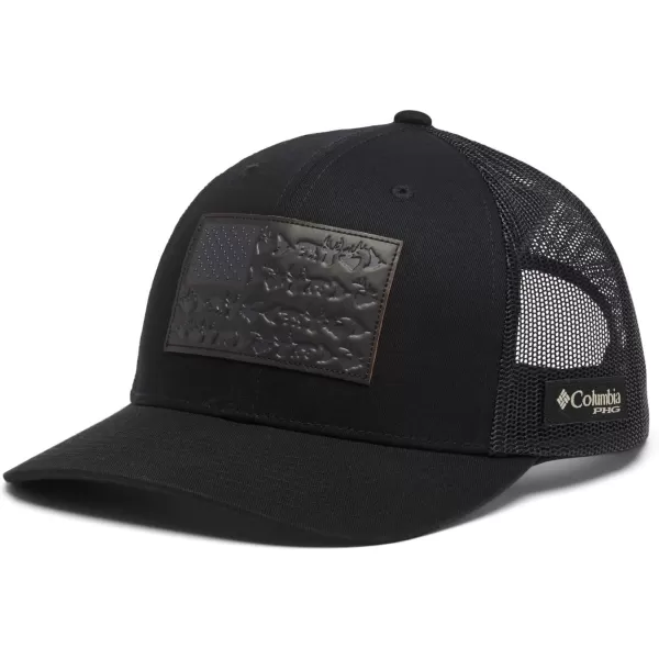 Columbia PHG Leather Game Flag Snap BackBlack