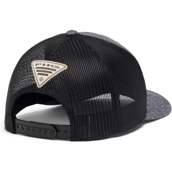 Columbia PHG Leather Game Flag Snap BackGrill Heather  Black