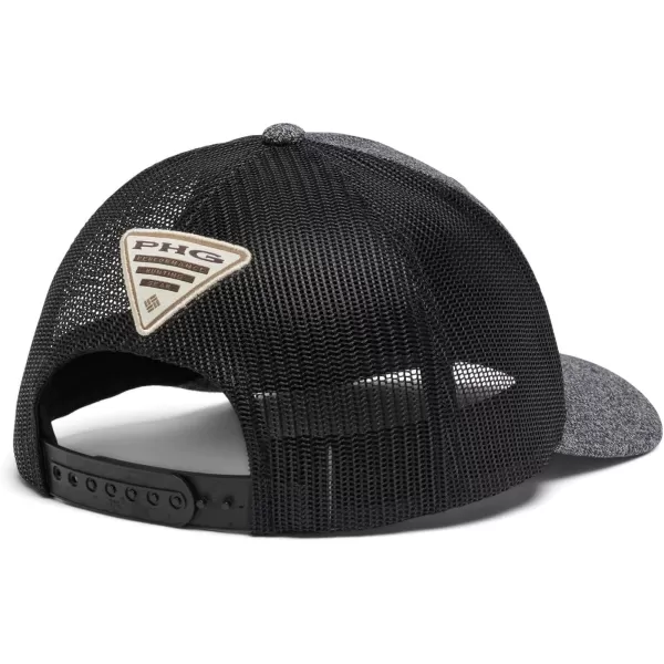 Columbia PHG Leather Game Flag Snap BackGrill Heather  Black