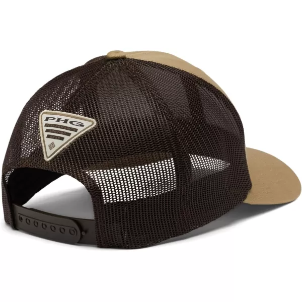 Columbia PHG Leather Game Flag Snap BackSahara  Cordovan