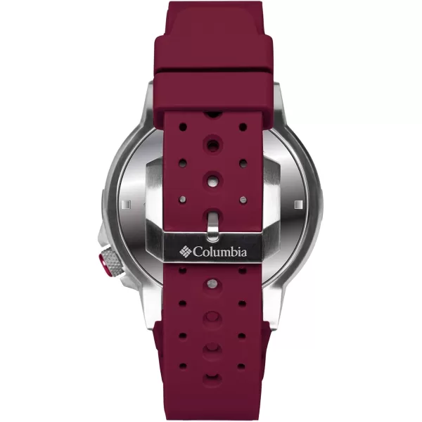 Columbia Peak Patrol Texas AampM Aggies Mens Watch with Maroon Silicone StrapColumbia Peak Patrol Texas AampM Aggies Mens Watch with Maroon Silicone Strap