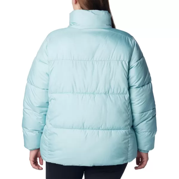Columbia Puffect Jacket 1864781575 Womens Wild IrisAqua Haze