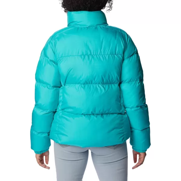 Columbia Puffect Jacket 1864781575 Womens Wild IrisBright Aqua