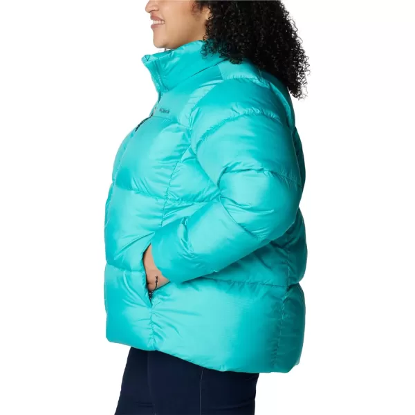 Columbia Puffect Jacket 1864781575 Womens Wild IrisBright Aqua