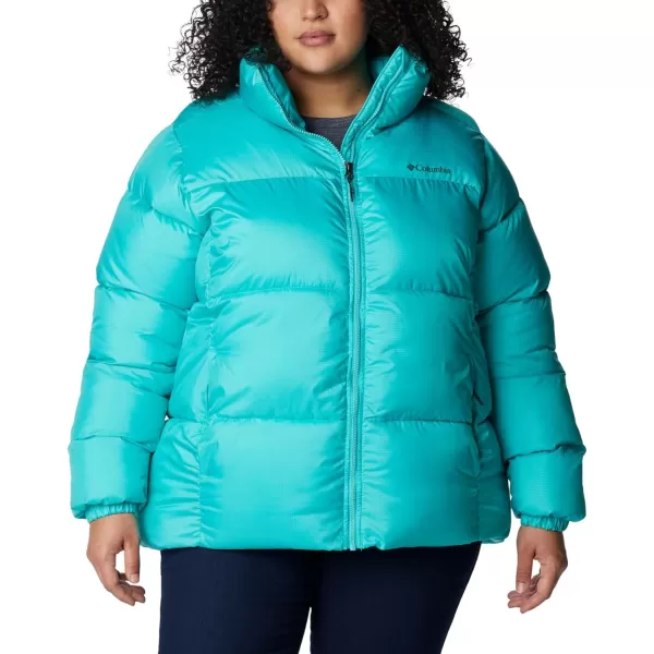 Columbia Puffect Jacket 1864781575 Womens Wild IrisBright Aqua