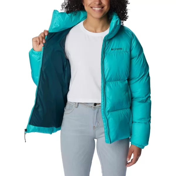 Columbia Puffect Jacket 1864781575 Womens Wild IrisBright Aqua