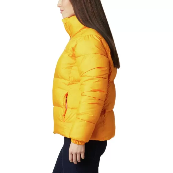 Columbia Puffect Jacket 1864781575 Womens Wild IrisBright Marigold